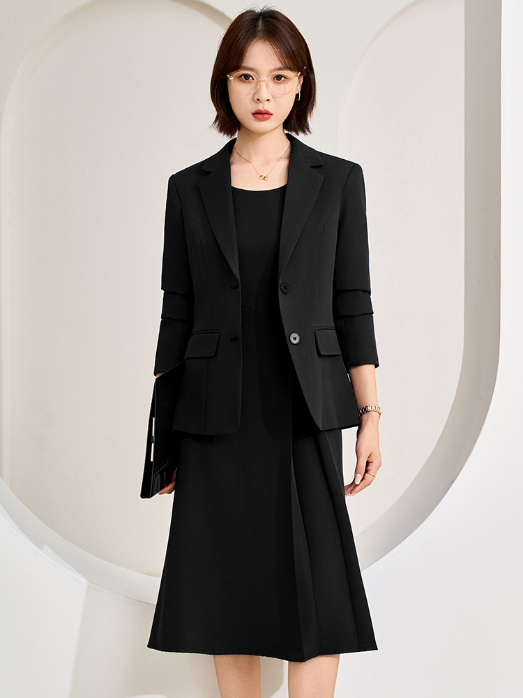 Red Gray Navy Office Ladies Sk - Women'S Red Formal Wear ulasan dan harga