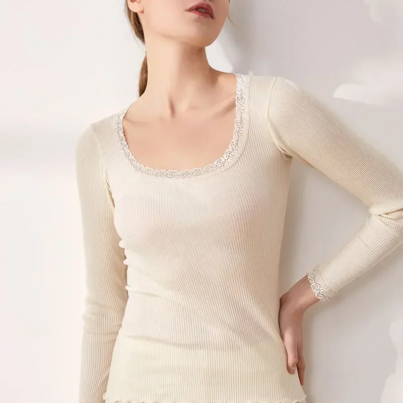 Autumn and Winter Mulberry Sil - Silk Blouse ulasan dan harga